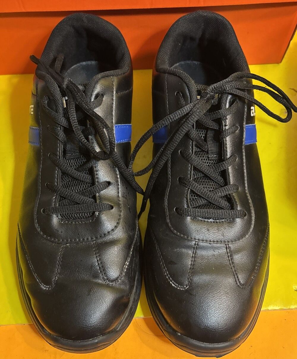 ELITE Men's Basic Black/Royal Athletic Lace Up Bowling Shoes 9.5